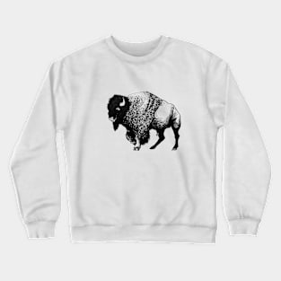 Buffalo Ink Bison Drawing Crewneck Sweatshirt